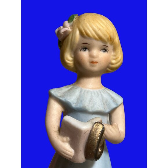 Growing Up Birthday Girls Figurine Age 6 By Enesco 1991 - Picture 2 of 10